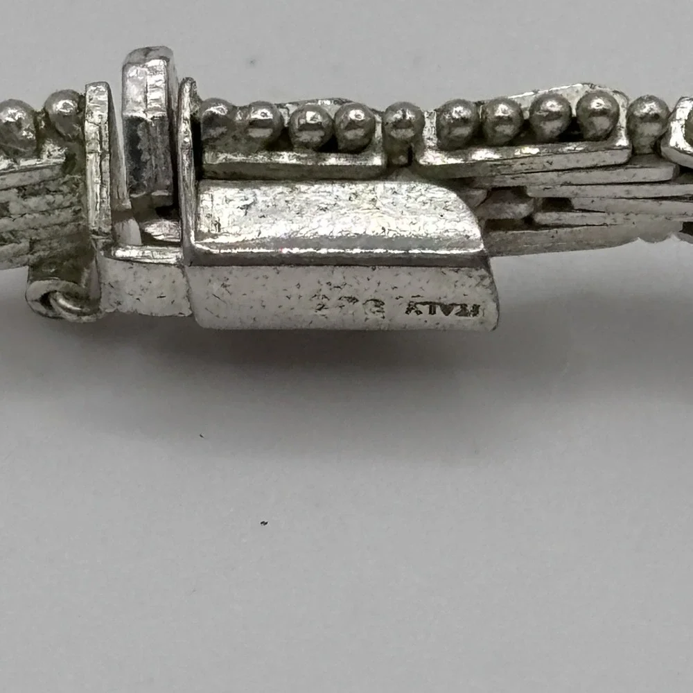 Vintage Riccio Necklace Sterling 925 Silver Italy 32 grams